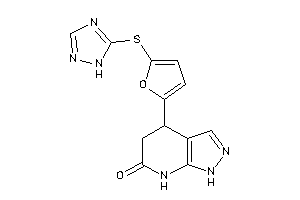 Image of 4-[5-(1H-1,2,4-triazol-5-ylthio)-2-furyl]-1,4,5,7-tetrahydropyrazolo[3,4-b]pyridin-6-one