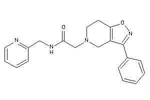 2-(3-phenyl-6,7-dihydro-4H-isoxazolo[4,5-c]pyridin-5-yl)-N-(2-pyridylmethyl)acetamide