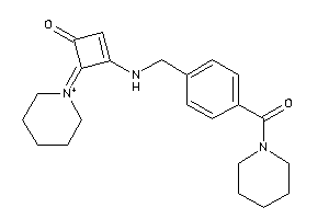 3-[[4-(piperidine-1-carbonyl)benzyl]amino]-4-piperidin-1-ium-1-ylidene-cyclobut-2-en-1-one
