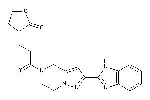 3-[3-[2-(1H-benzimidazol-2-yl)-6,7-dihydro-4H-pyrazolo[1,5-a]pyrazin-5-yl]-3-keto-propyl]tetrahydrofuran-2-one