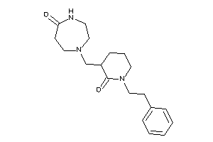 1-[(2-keto-1-phenethyl-3-piperidyl)methyl]-1,4-diazepan-5-one