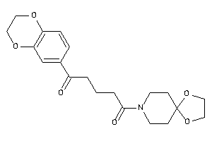 1-(2,3-dihydro-1,4-benzodioxin-6-yl)-5-(1,4-dioxa-8-azaspiro[4.5]decan-8-yl)pentane-1,5-dione