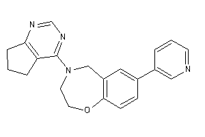 4-(6,7-dihydro-5H-cyclopenta[d]pyrimidin-4-yl)-7-(3-pyridyl)-3,5-dihydro-2H-1,4-benzoxazepine