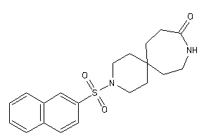 3-(2-naphthylsulfonyl)-3,10-diazaspiro[5.6]dodecan-9-one