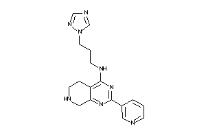 [2-(3-pyridyl)-5,6,7,8-tetrahydropyrido[3,4-d]pyrimidin-4-yl]-[3-(1,2,4-triazol-1-yl)propyl]amine