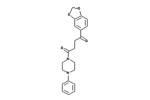 1-(1,3-benzodioxol-5-yl)-4-(4-phenylpiperazino)butane-1,4-dione