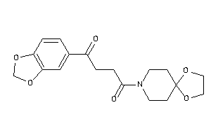 1-(1,3-benzodioxol-5-yl)-4-(1,4-dioxa-8-azaspiro[4.5]decan-8-yl)butane-1,4-dione