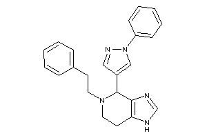 5-phenethyl-4-(1-phenylpyrazol-4-yl)-1,4,6,7-tetrahydroimidazo[4,5-c]pyridine