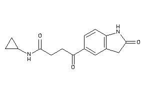 N-cyclopropyl-4-keto-4-(2-ketoindolin-5-yl)butyramide