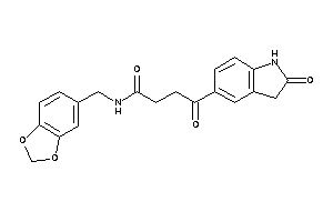 4-keto-4-(2-ketoindolin-5-yl)-N-piperonyl-butyramide