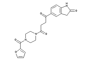 1-[4-(2-furoyl)piperazino]-4-(2-ketoindolin-5-yl)butane-1,4-dione