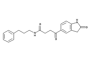 4-keto-4-(2-ketoindolin-5-yl)-N-(3-phenylpropyl)butyramide