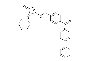 4-morpholin-4-ium-4-ylidene-3-[[4-(4-phenyl-3,6-dihydro-2H-pyridine-1-carbonyl)benzyl]amino]cyclobut-2-en-1-one