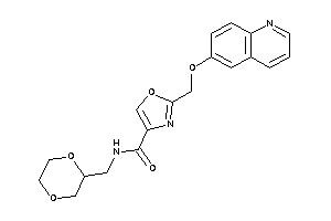 N-(1,4-dioxan-2-ylmethyl)-2-(6-quinolyloxymethyl)oxazole-4-carboxamide