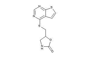 5-[(thieno[2,3-d]pyrimidin-4-ylthio)methyl]oxazolidin-2-one