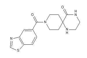 9-(1,3-benzothiazole-5-carbonyl)-1,4,9-triazaspiro[5.5]undecan-5-one