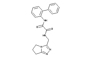 N-(6,7-dihydro-5H-pyrrolo[2,1-c][1,2,4]triazol-3-ylmethyl)-N'-(2-phenylphenyl)oxamide