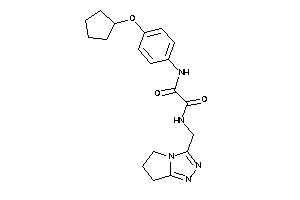 N'-[4-(cyclopentoxy)phenyl]-N-(6,7-dihydro-5H-pyrrolo[2,1-c][1,2,4]triazol-3-ylmethyl)oxamide