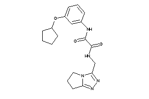 N'-[3-(cyclopentoxy)phenyl]-N-(6,7-dihydro-5H-pyrrolo[2,1-c][1,2,4]triazol-3-ylmethyl)oxamide