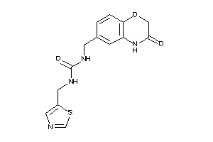 1-[(3-keto-4H-1,4-benzoxazin-6-yl)methyl]-3-(thiazol-5-ylmethyl)urea