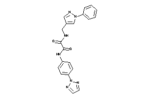 N-[(1-phenylpyrazol-4-yl)methyl]-N'-[4-(triazol-2-yl)phenyl]oxamide