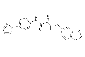 N-piperonyl-N'-[4-(triazol-2-yl)phenyl]oxamide