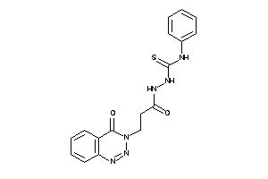 1-[3-(4-keto-1,2,3-benzotriazin-3-yl)propanoylamino]-3-phenyl-thiourea