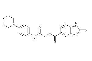 4-keto-4-(2-ketoindolin-5-yl)-N-(4-piperidinophenyl)butyramide