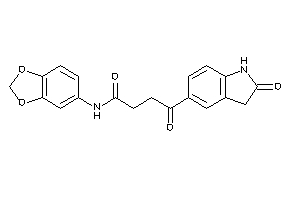 N-(1,3-benzodioxol-5-yl)-4-keto-4-(2-ketoindolin-5-yl)butyramide