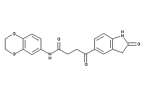 N-(2,3-dihydro-1,4-benzodioxin-6-yl)-4-keto-4-(2-ketoindolin-5-yl)butyramide