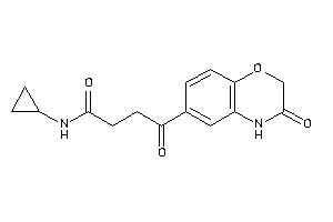 N-cyclopropyl-4-keto-4-(3-keto-4H-1,4-benzoxazin-6-yl)butyramide