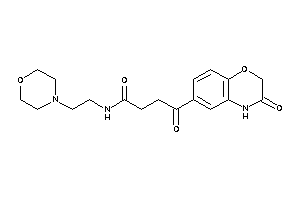 4-keto-4-(3-keto-4H-1,4-benzoxazin-6-yl)-N-(2-morpholinoethyl)butyramide