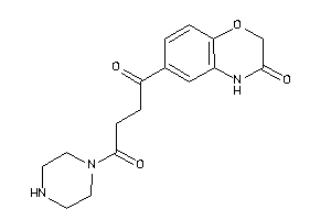 1-(3-keto-4H-1,4-benzoxazin-6-yl)-4-piperazino-butane-1,4-dione