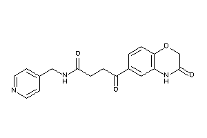 4-keto-4-(3-keto-4H-1,4-benzoxazin-6-yl)-N-(4-pyridylmethyl)butyramide