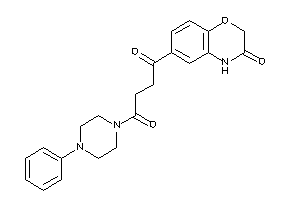 1-(3-keto-4H-1,4-benzoxazin-6-yl)-4-(4-phenylpiperazino)butane-1,4-dione