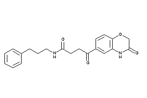 4-keto-4-(3-keto-4H-1,4-benzoxazin-6-yl)-N-(3-phenylpropyl)butyramide