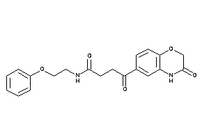 4-keto-4-(3-keto-4H-1,4-benzoxazin-6-yl)-N-(2-phenoxyethyl)butyramide