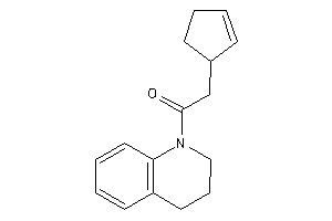 2-cyclopent-2-en-1-yl-1-(3,4-dihydro-2H-quinolin-1-yl)ethanone