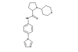 N-(4-imidazol-1-ylphenyl)-1-tetrahydrothiopyran-4-yl-pyrrolidine-2-carboxamide