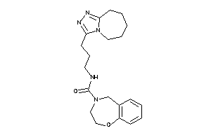 N-[3-(6,7,8,9-tetrahydro-5H-[1,2,4]triazolo[4,3-a]azepin-3-yl)propyl]-3,5-dihydro-2H-1,4-benzoxazepine-4-carboxamide