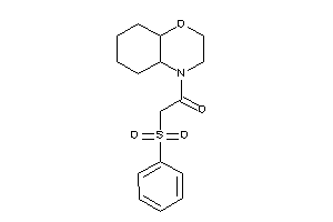 1-(2,3,4a,5,6,7,8,8a-octahydrobenzo[b][1,4]oxazin-4-yl)-2-besyl-ethanone