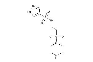 N-(2-piperazinosulfonylethyl)-1H-pyrazole-4-sulfonamide