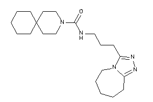 N-[3-(6,7,8,9-tetrahydro-5H-[1,2,4]triazolo[4,3-a]azepin-3-yl)propyl]-3-azaspiro[5.5]undecane-3-carboxamide