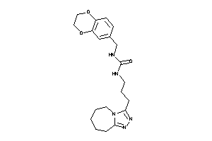 1-(2,3-dihydro-1,4-benzodioxin-6-ylmethyl)-3-[3-(6,7,8,9-tetrahydro-5H-[1,2,4]triazolo[4,3-a]azepin-3-yl)propyl]urea