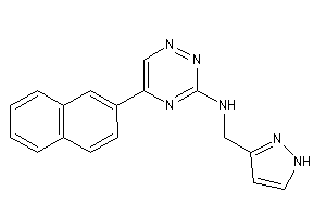 [5-(2-naphthyl)-1,2,4-triazin-3-yl]-(1H-pyrazol-3-ylmethyl)amine