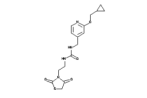 1-[[2-(cyclopropylmethoxy)-4-pyridyl]methyl]-3-[2-(2,4-diketothiazolidin-3-yl)ethyl]urea