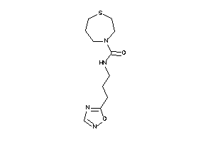 N-[3-(1,2,4-oxadiazol-5-yl)propyl]-1,4-thiazepane-4-carboxamide