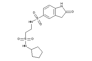 N-[2-(cyclopentylsulfamoyl)ethyl]-2-keto-indoline-5-sulfonamide