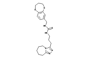 1-(3,4-dihydro-2H-1,5-benzodioxepin-7-ylmethyl)-3-[3-(6,7,8,9-tetrahydro-5H-[1,2,4]triazolo[4,3-a]azepin-3-yl)propyl]urea