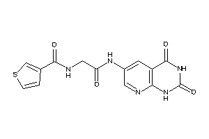 N-[2-[(2,4-diketo-1H-pyrido[2,3-d]pyrimidin-6-yl)amino]-2-keto-ethyl]thiophene-3-carboxamide